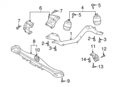 Кронштейн опоры двигателя 7L8199207 VAG