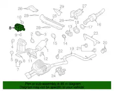 Крышка для катализатора 5N0131783 VAG