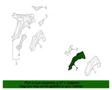 Подкрылок VAG 8E0803421E