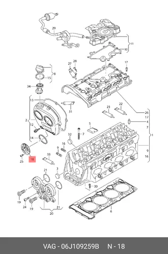 Магнит 06J109259B VAG