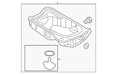 Поддон картера двигателя VAG 03H103601AK