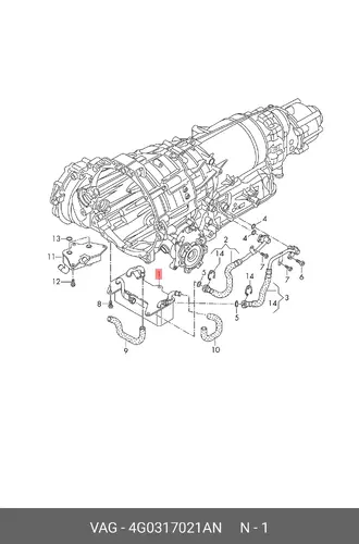 Масляный радиатор VAG 4G0317021AN