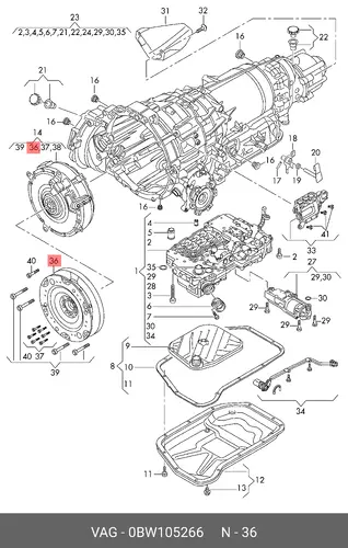 Маховик 0BW105266 VAG
