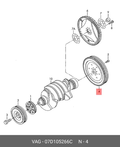 Маховик 07D105266C VAG