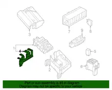 Многоконтактный предохранитель 5C0937629 VAG