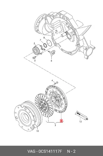Диск сцепления VAG 0CS141117F