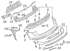  (8 ГР.), (AUDI), НАКЛАДКА ХРОМ 80A8078342ZZ VAG
