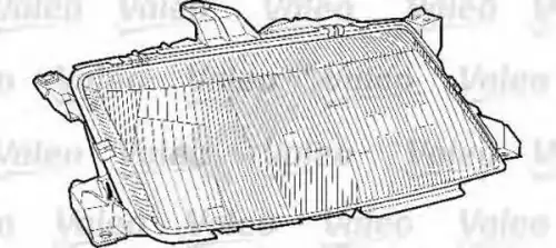 Стекло фары VALEO 087341