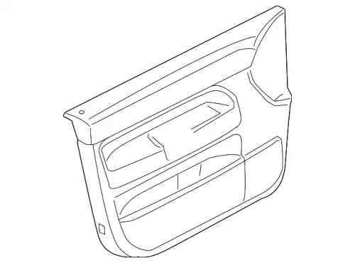 Обивка двери (кожа), anthrazit 7L6867012EKNUQ VAG