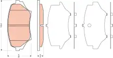 Тормозные колодки дисковые TRW GDB3401