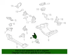 Опора 4E0199307BF VAG