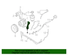 06E145145B КРОНШТЕЙН НАСОСА ГУР audi A6 VAG