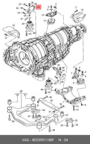 Опора 4E0399114BF VAG