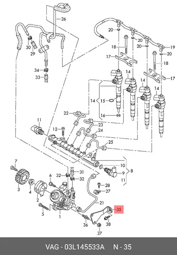 Опора 03L145533A VAG