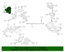 Опора двигателя 8R0199381AS VAG