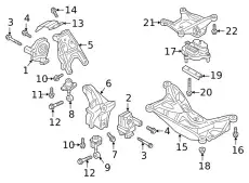 Подушка крепления двигателя VAG 8W0199371CP