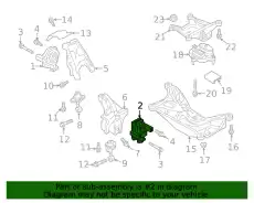 4M0199371ET Опора двигателя VAG