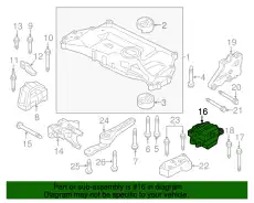 Опора КП 1K0199555CH VAG