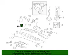Пепельница, чёрный 1C0857961P2QL VAG