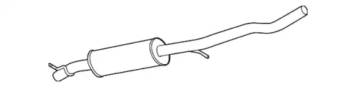 Передний глушитель 7L6253209E VAG
