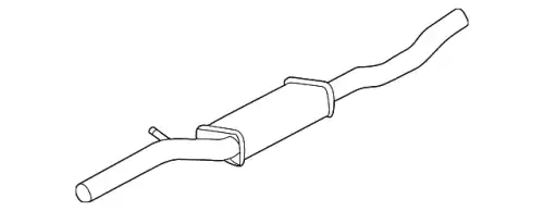 Передний глушитель 8N0253209M VAG