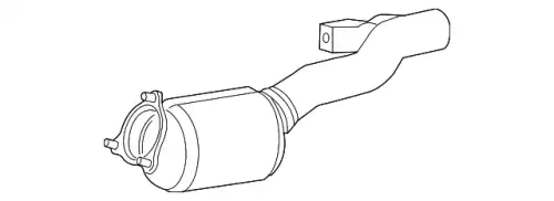 Передний глушитель 7P0253209G VAG