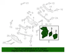 Поворотный кулак 4M0505432AF VAG