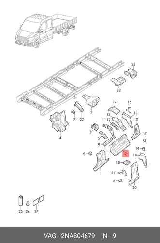 Подножка 2NA804679 VAG