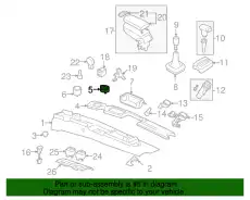 Подстаканник, чёрный 1C0862531A2QL VAG
