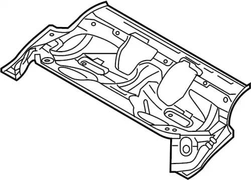 Пол багажника 5QE813115C VAG