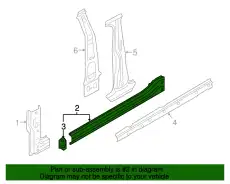 Порог 5GE809378A VAG