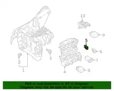 Предохранитель, ножевой 19/2x5 N01713136 VAG