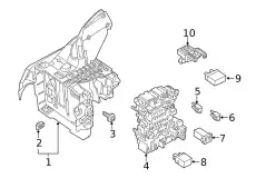 Предохранитель, ножевой 19/2x5 N01713136 VAG