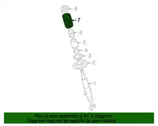 Пружина 4D0411105BE VAG