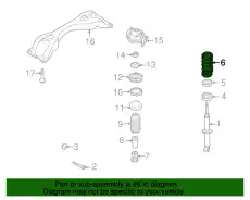Пружина 7L8511115AS VAG