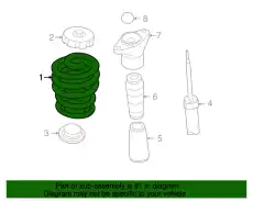 Пружина 4F0511115BL VAG