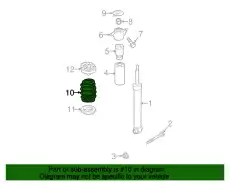 Пружина 8W0511115ET VAG