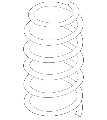 Пружина 5N0411105BE VAG