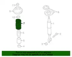Пружина 8E0411105ED VAG