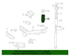 Пружина 1J0511115AH VAG
