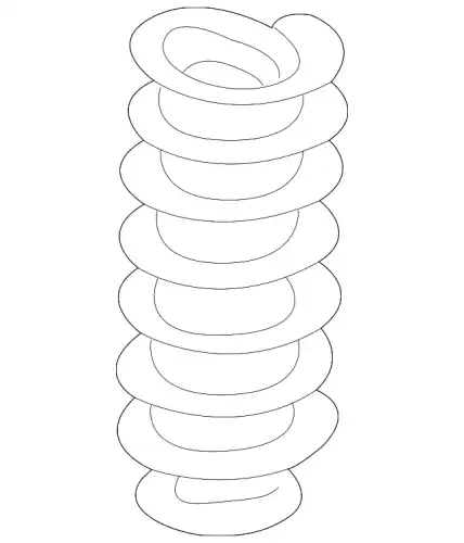 Пружина 1J0511115AH VAG