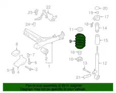Пружина 5QM511121T VAG
