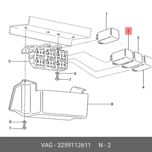 Реле 3259112611 VAG