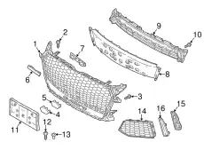 Решетка радиатора VAG 8S0853651EAP6
