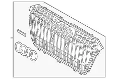 Решетка радиатора VAG 8W0853651RMX3