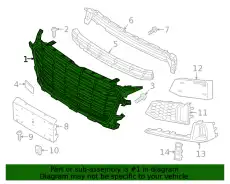 Решетка радиатора VAG 8S0853651B1RR