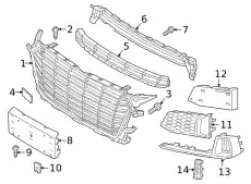 Решетка радиатора VAG 8S0853651B1RR