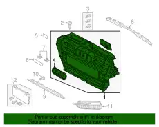 Решетка радиатора VAG 8V5853651D1RR