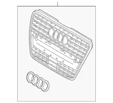 Решетка радиатора VAG 4L0853651HVMZ