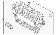Решетка радиатора VAG 8R0853651AFCKA